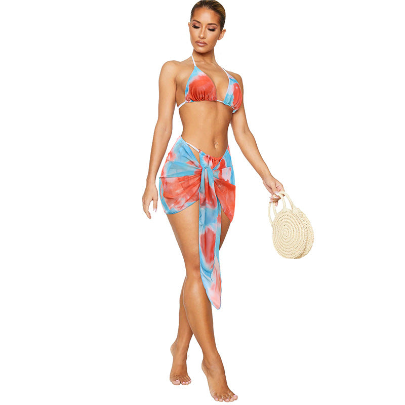 Women's 3-Piece Bikini Set – Sexy Split Swimwear Summer Look