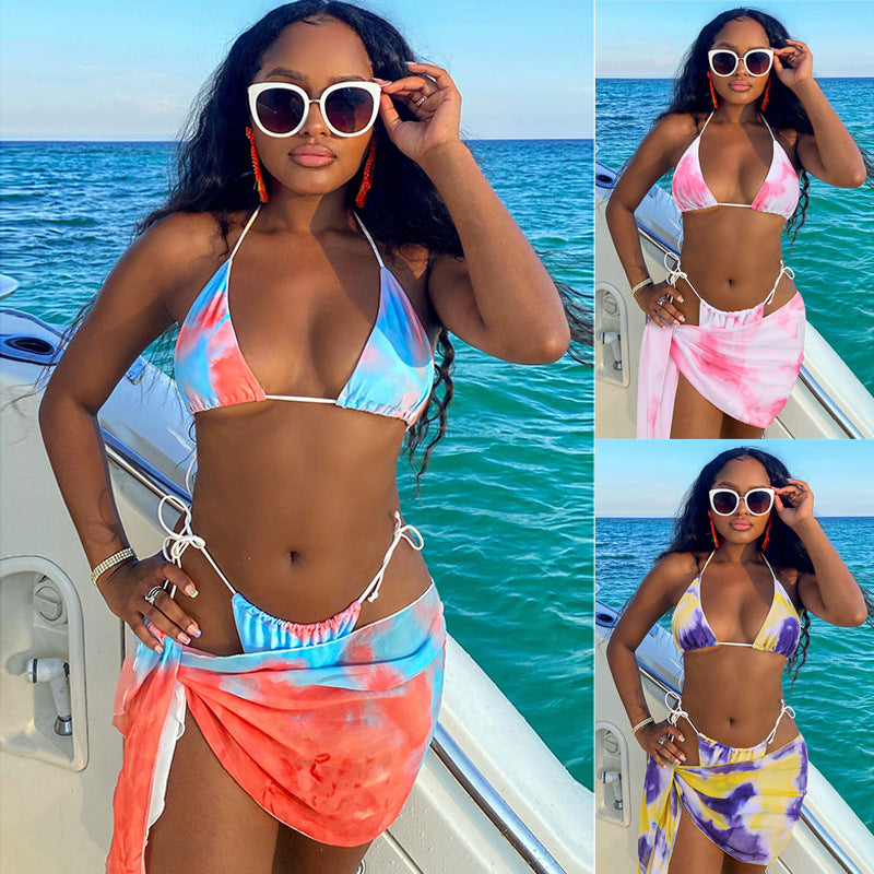 Women's 3-Piece Bikini Set – Sexy Split Swimwear Summer Look