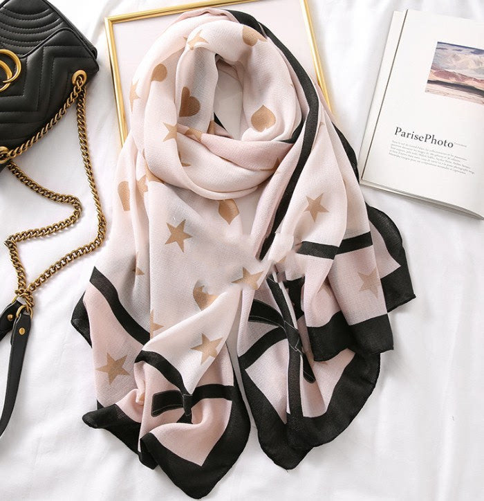 Cotton Scarf Leopard Print Lightweight Long Women Men Elegant