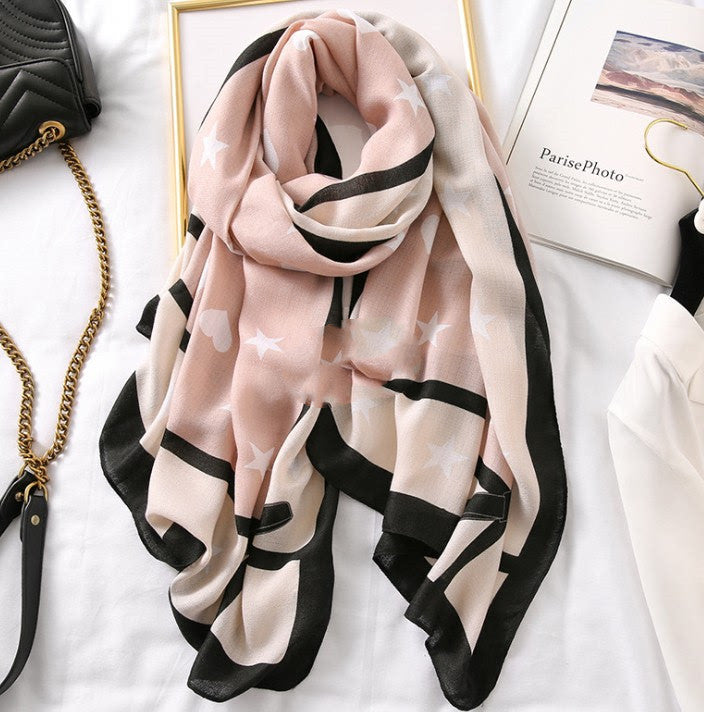 Cotton Scarf Leopard Print Lightweight Long Women Men Elegant