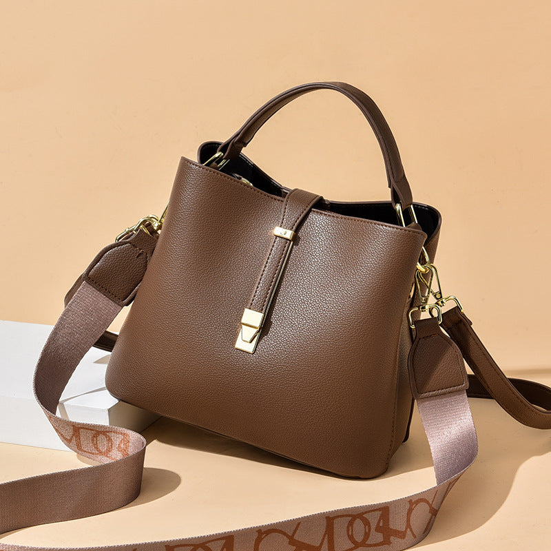 Women's Bucket Bag Shoulder Bag Drawstring Bag Elegant