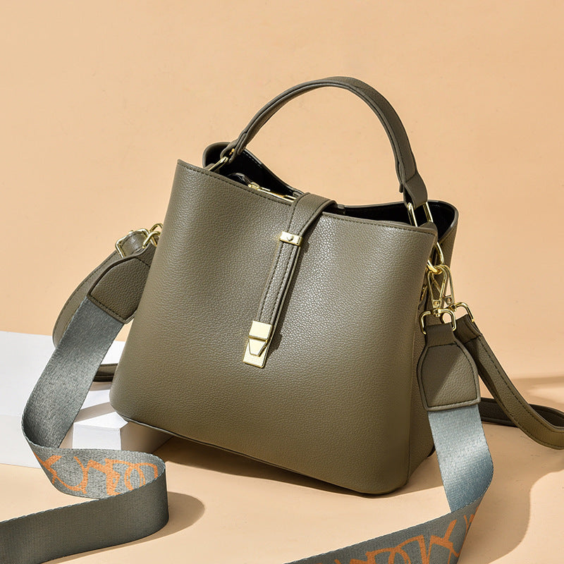 Women's Bucket Bag Shoulder Bag Drawstring Bag Elegant