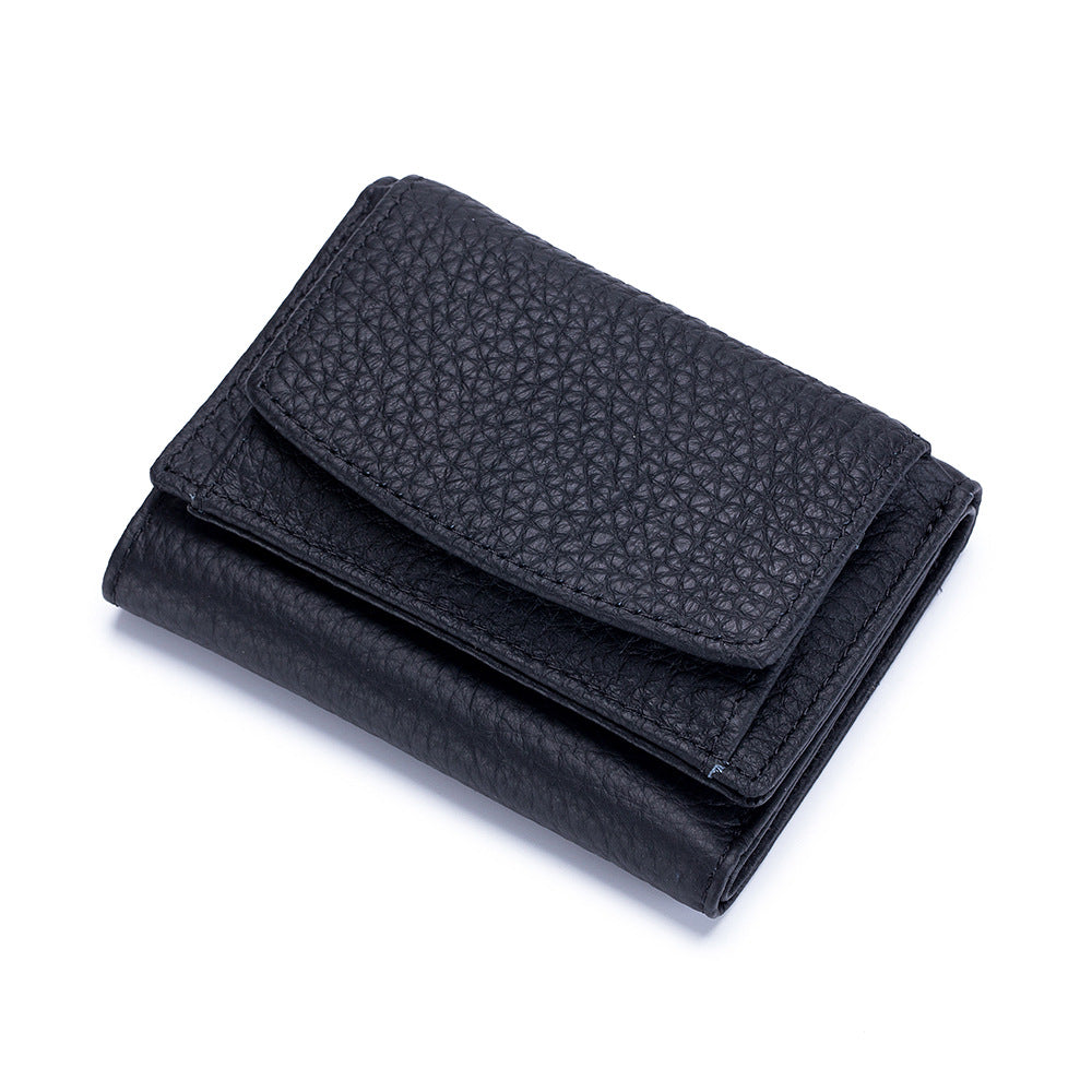 Women's Mini Leather Wallet | Small Short Wallet with Coin Pocket
