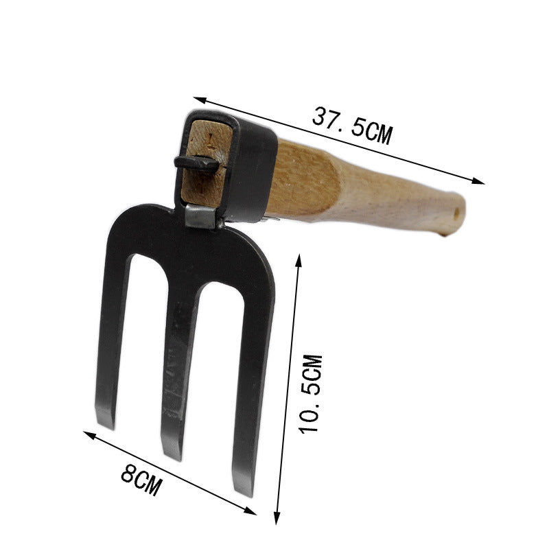 Gartenwerkzeug aus Karbonstahl – Handwerkzeug mit Holzgriff