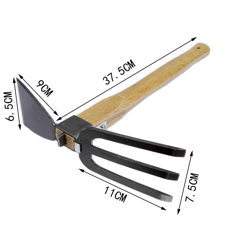 Gartenwerkzeug aus Karbonstahl – Handwerkzeug mit Holzgriff