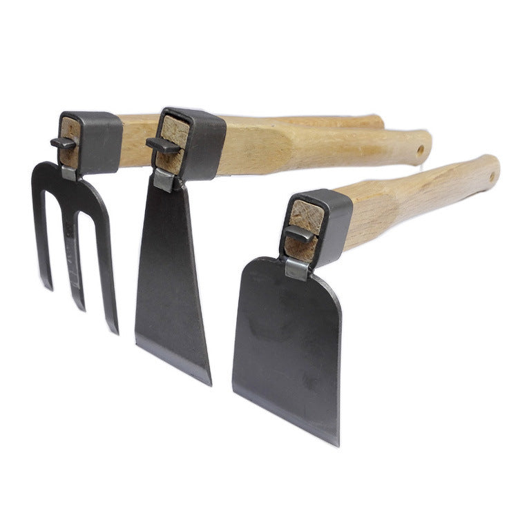 Gartenwerkzeug aus Karbonstahl – Handwerkzeug mit Holzgriff
