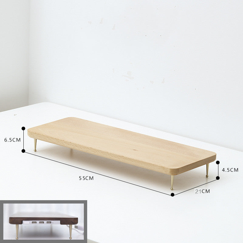 Walnut Desk Organizer | Office Shelf Storage System