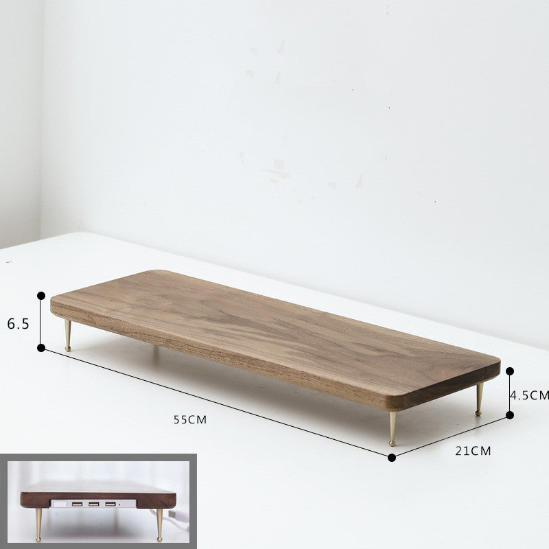 Walnut Desk Organizer | Office Shelf Storage System