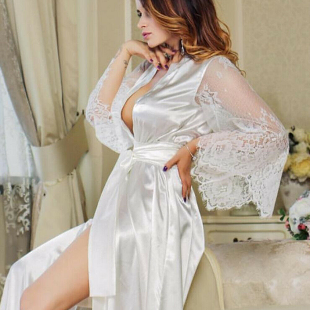Women's Lace Robe Sexy Nightwear | Elegant Negligee