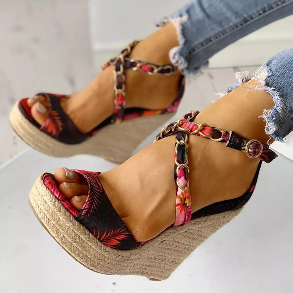 Women's Wedge Sandals Plus Sizes | Summer Platform Sandals