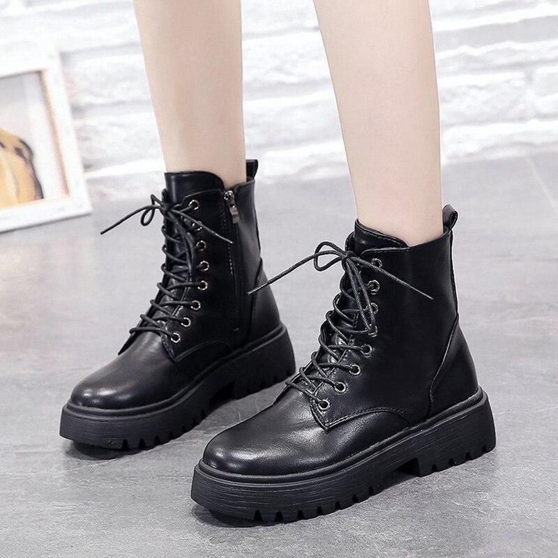 Damen Martin Boots Wasserdicht | Britische Retro Stiefeletten