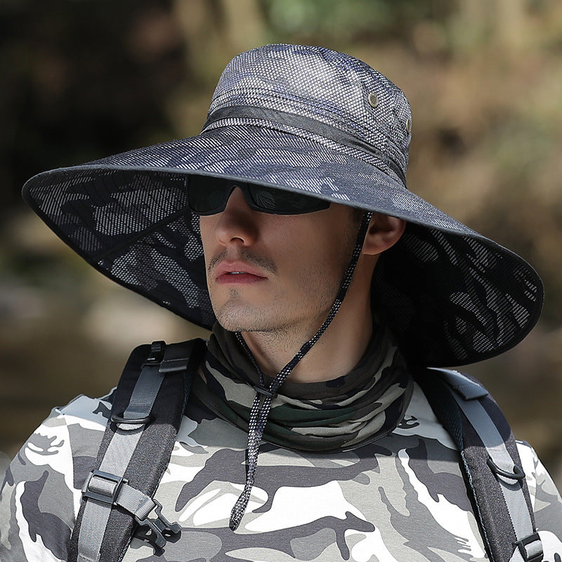 Men's Camouflage Sun Hat | UV Protection Outdoor Fishing Hiking