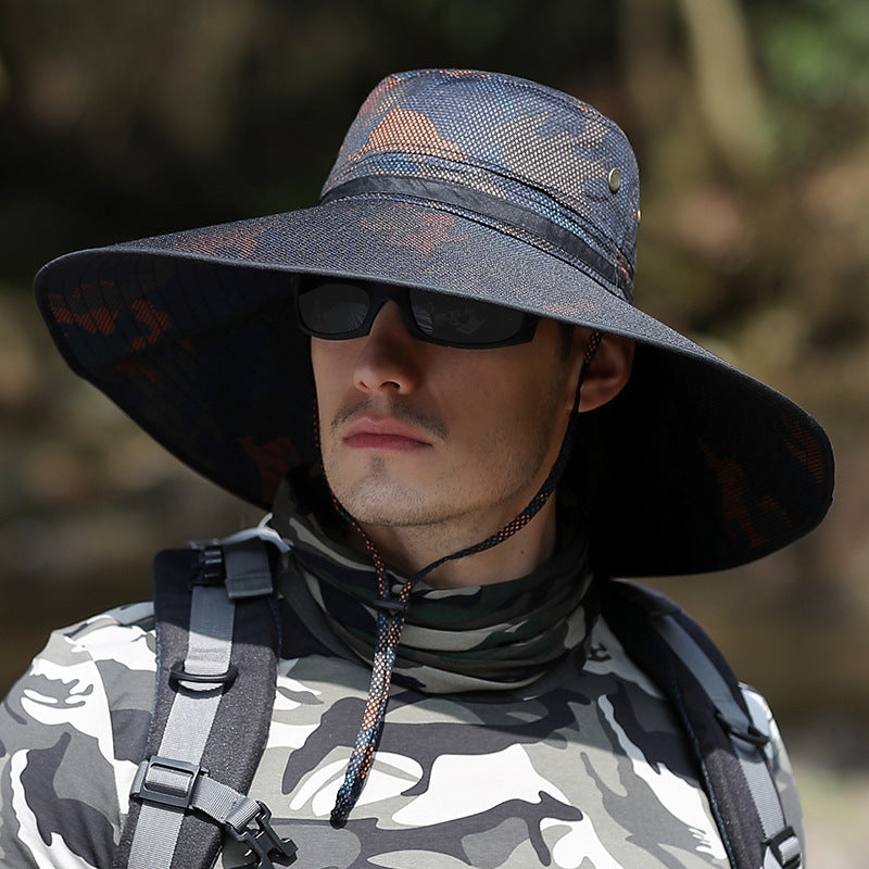 Men's Camouflage Sun Hat | UV Protection Outdoor Fishing Hiking