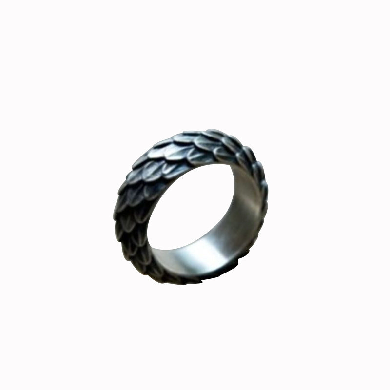 Retro Dominanter Drachenschuppenring – Punk-Tide-Ring