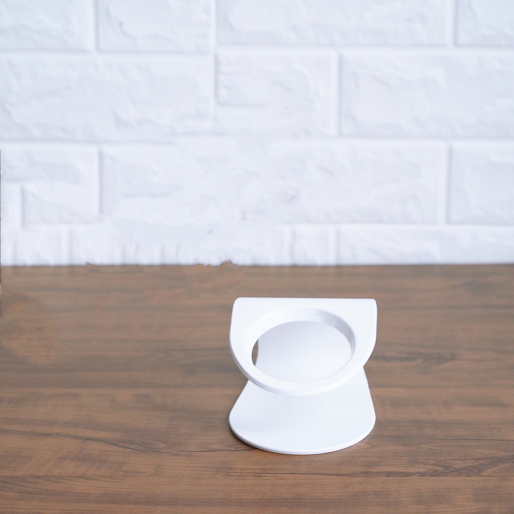 Slanted cat food bowl | Transparent cat ear design bowl