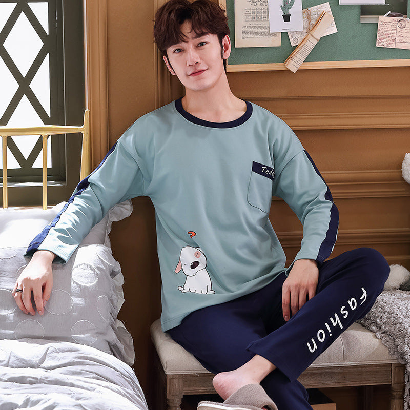 Herren Komfort Pyjama Set Locker | Casual Homewear Nachtwäsche