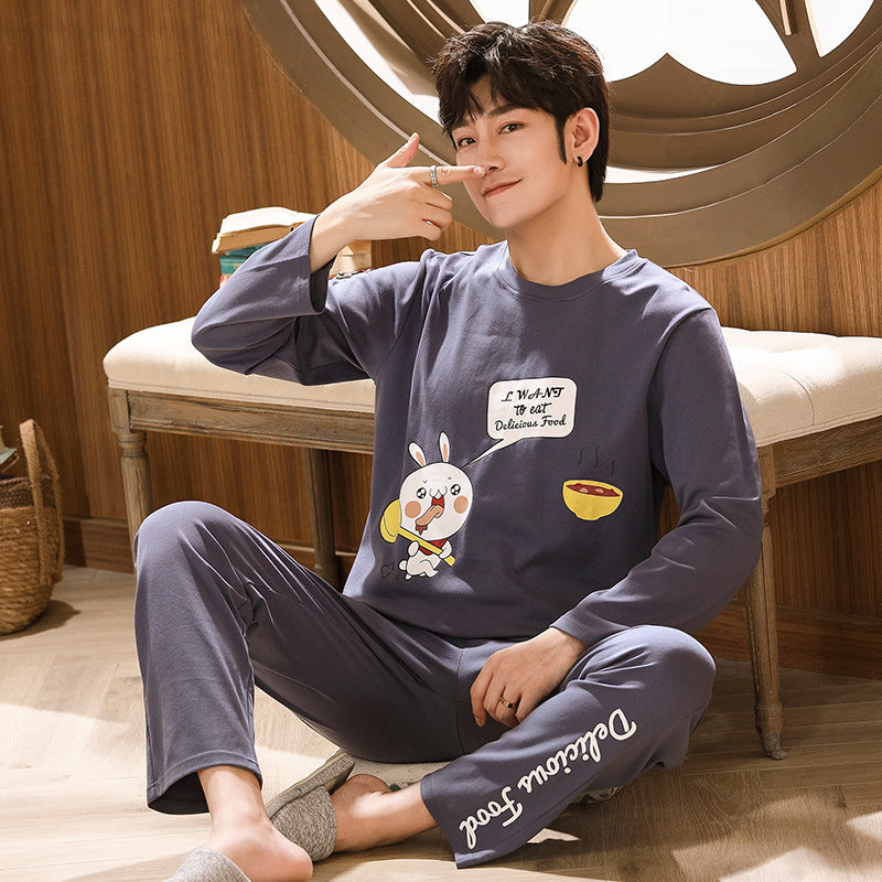 Herren Komfort Pyjama Set Locker | Casual Homewear Nachtwäsche