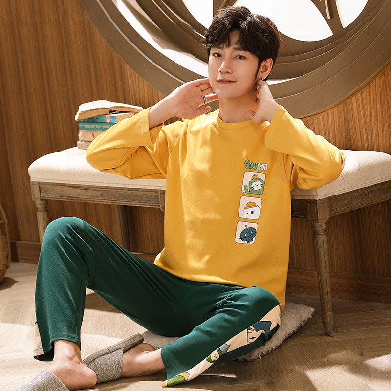 Herren Komfort Pyjama Set Locker | Casual Homewear Nachtwäsche