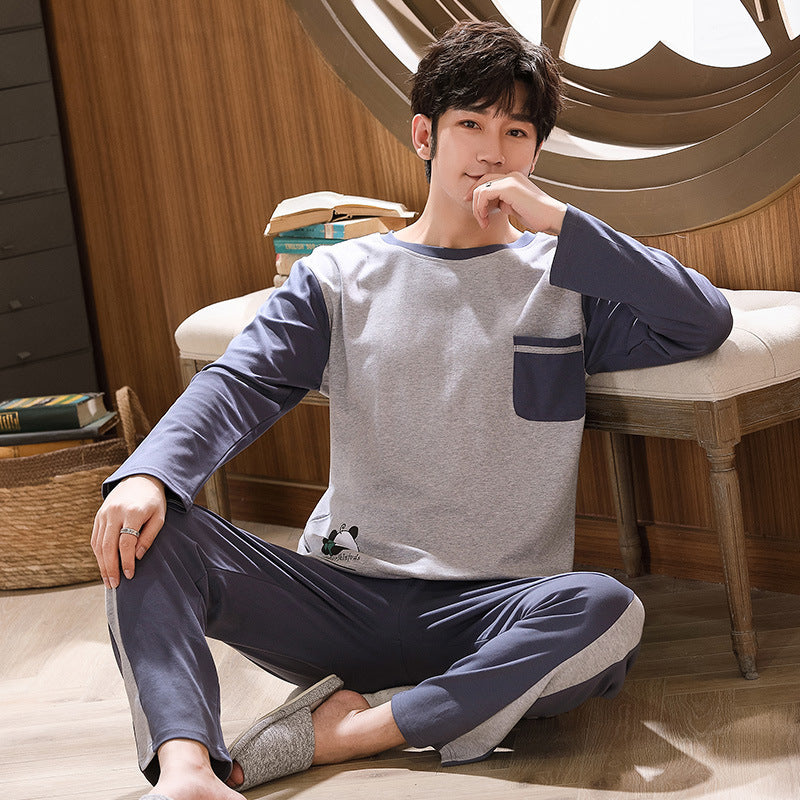 Herren Komfort Pyjama Set Locker | Casual Homewear Nachtwäsche