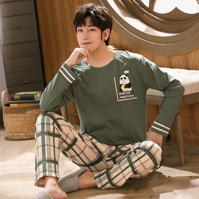 Herren Komfort Pyjama Set Locker | Casual Homewear Nachtwäsche