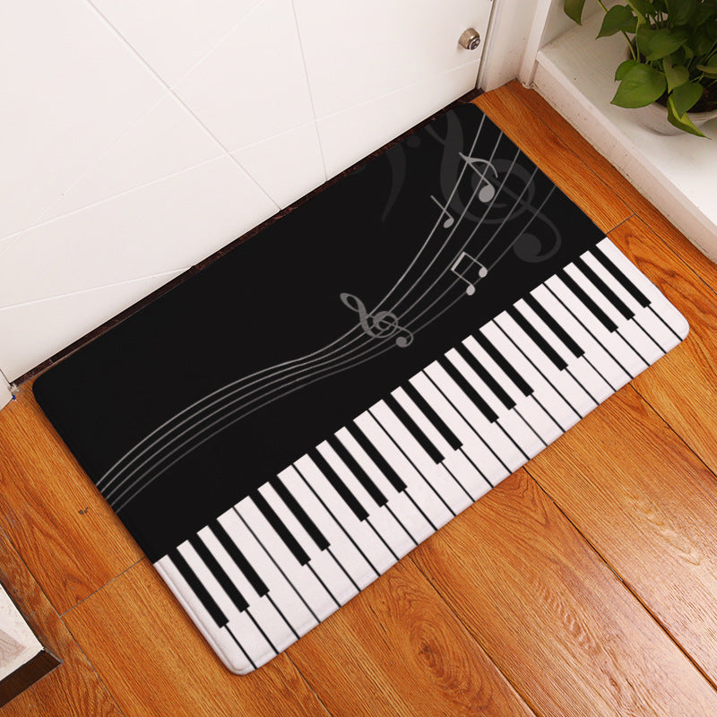 Piano Doormat Flannel | Absorbent Non-Slip Kitchen Mat