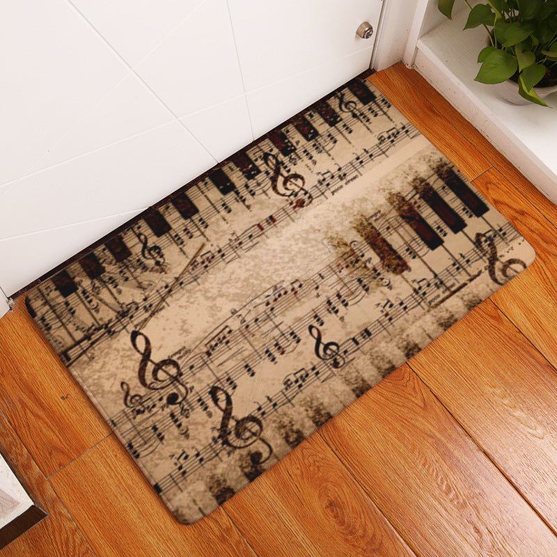 Piano Doormat Flannel | Absorbent Non-Slip Kitchen Mat
