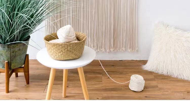 Boho Macrame Curtain | Hand-Woven Door Decor Modern Room Divider
