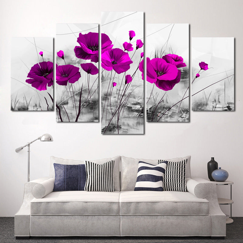 5-Piece Canvas Pictures | Modern Wall Decor Mosaic Art Home