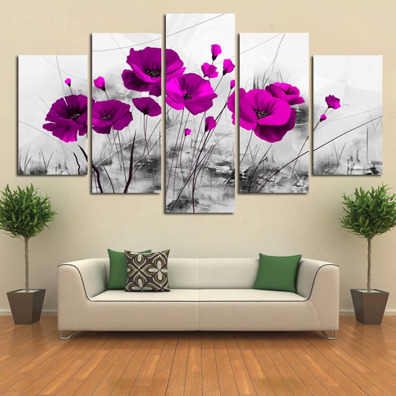5-Piece Canvas Pictures | Modern Wall Decor Mosaic Art Home
