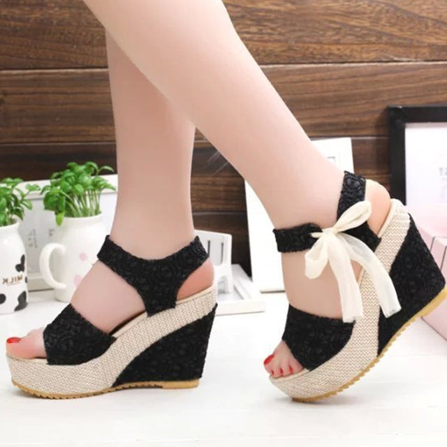 Women's Wedge Sandals Platform | Summer High Heels Elegant Shoes
