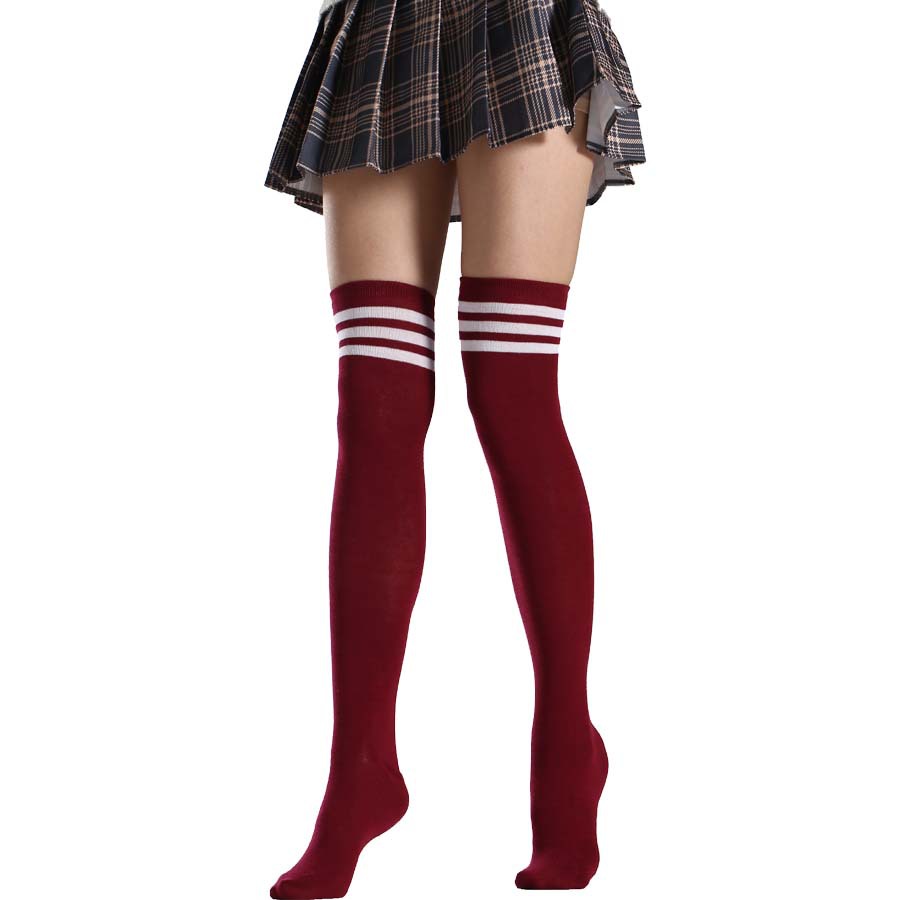 Damen Overknee Socken – Lange Komfort Kniestrümpfe Trend Style