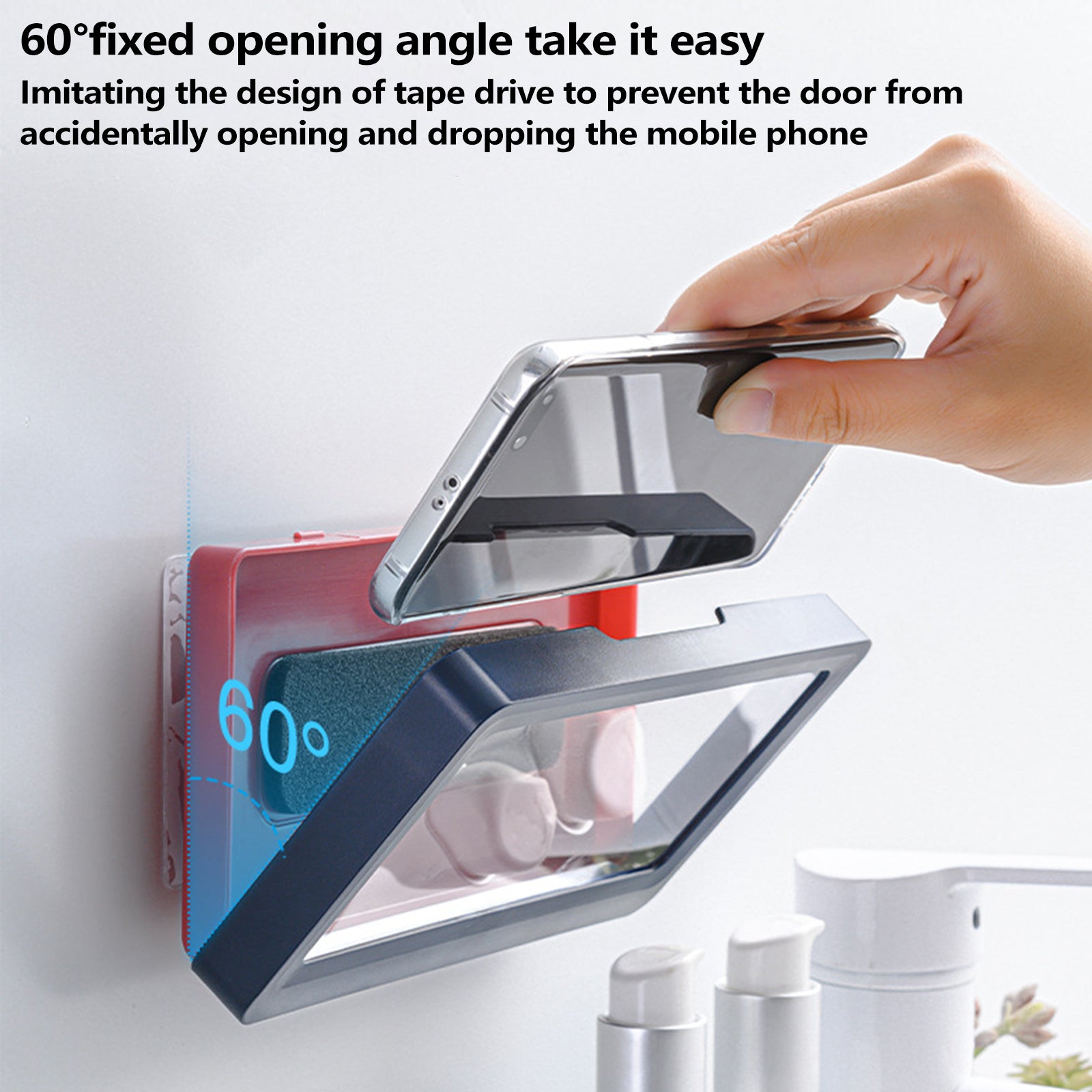 Waterproof Shower Phone Holder | Smartphone Holder Bathroom Wall