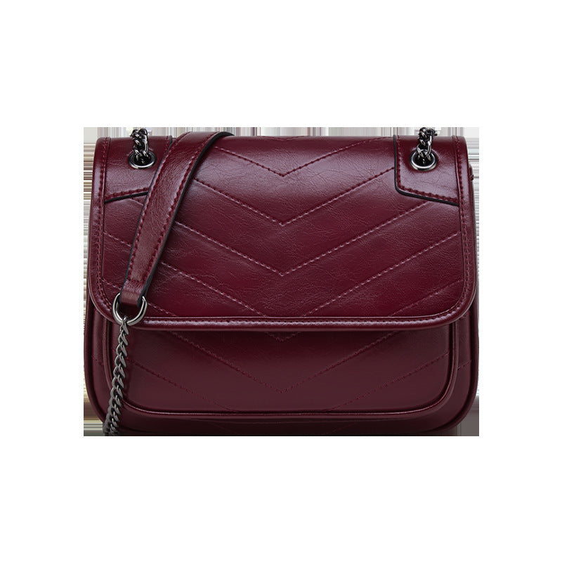 Women's Leather Shoulder Bag Genuine Cowhide Leather Elegant Bag