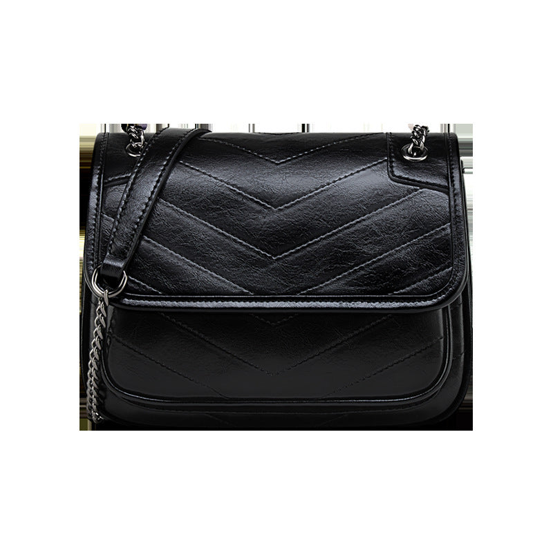 Women's Leather Shoulder Bag Genuine Cowhide Leather Elegant Bag