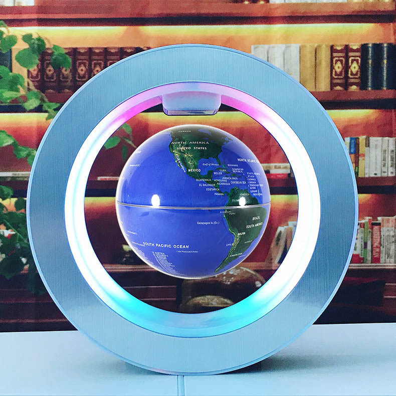 Levitating LED Globe - Magnetic Levitation World Map Lamp