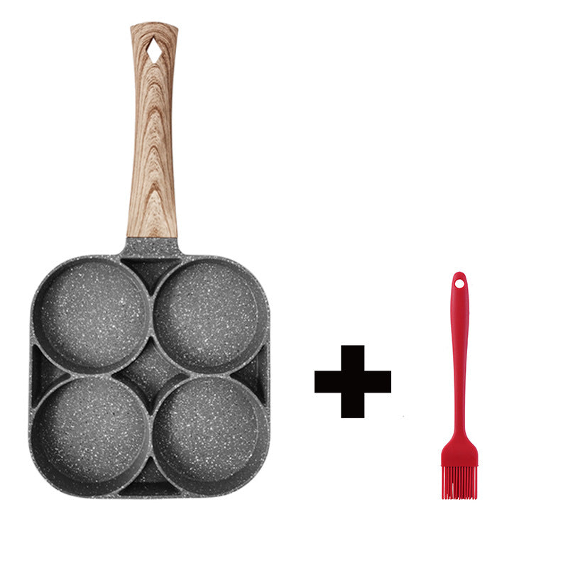 4-Section Nonstick Breakfast Pan – Egg Burger Pancake Pan
