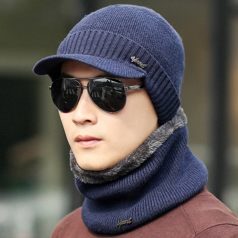 Men's Knitted Beanie Winter | Warm Ear Protection Comfortable