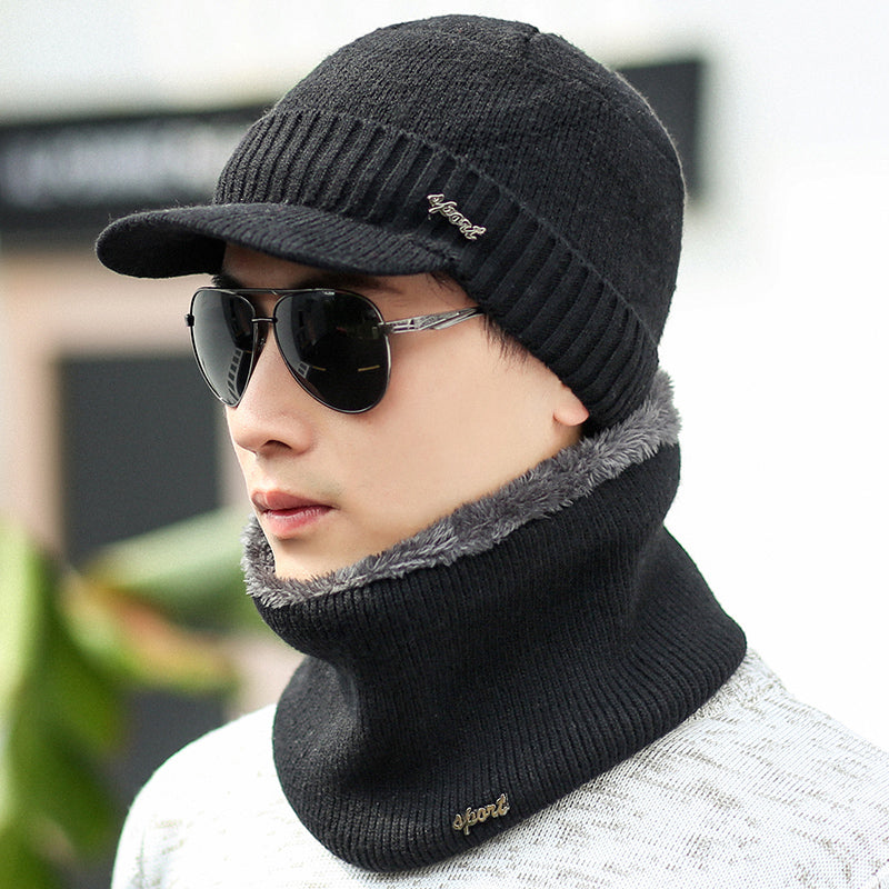 Men's Knitted Beanie Winter | Warm Ear Protection Comfortable