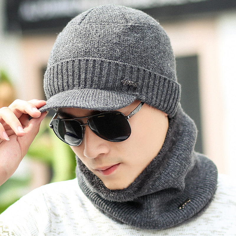 Men's Knitted Beanie Winter | Warm Ear Protection Comfortable