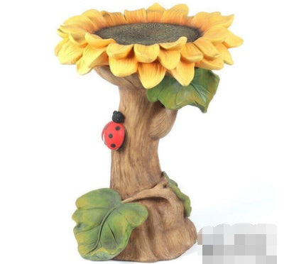 Vogeltränke & Futterstation Eichhörnchen Deko – Garten Ornament
