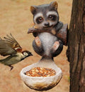 Vogeltränke & Futterstation Eichhörnchen Deko – Garten Ornament
