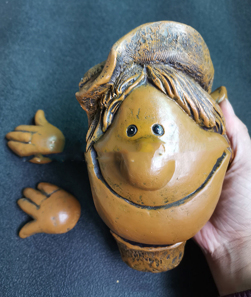 Garden Elf Tree Figurine - Funny Resin Tree Decoration for Garden - Yard