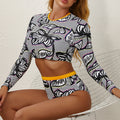 Women's Long Sleeve Surf Bikini | Push Up Swimwear Summer