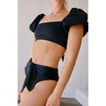 Sexy Women's Ruffle Bikini | Bandage Swimwear Solid Color