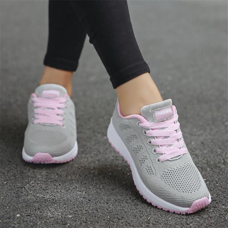 Damen Outdoor Sneaker – Atmungsaktive Tennis Freizeit Schuhe
