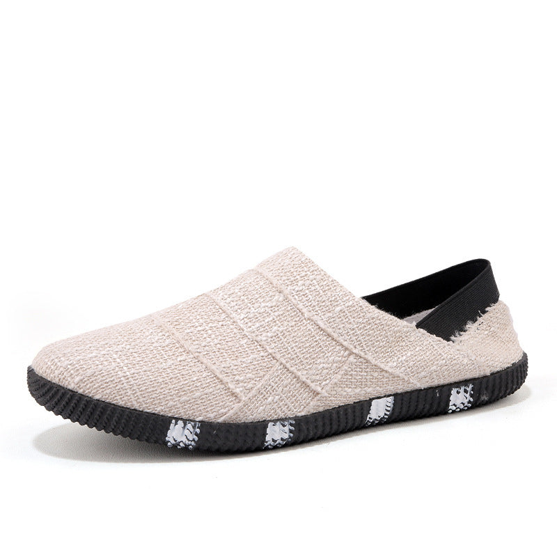 Men's Linen Sneakers | Lightweight Breathable Korean Style