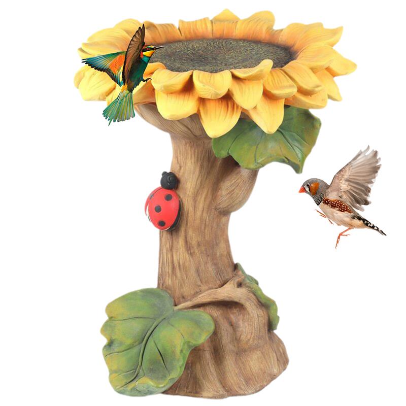Vogeltränke & Futterstation Eichhörnchen Deko – Garten Ornament