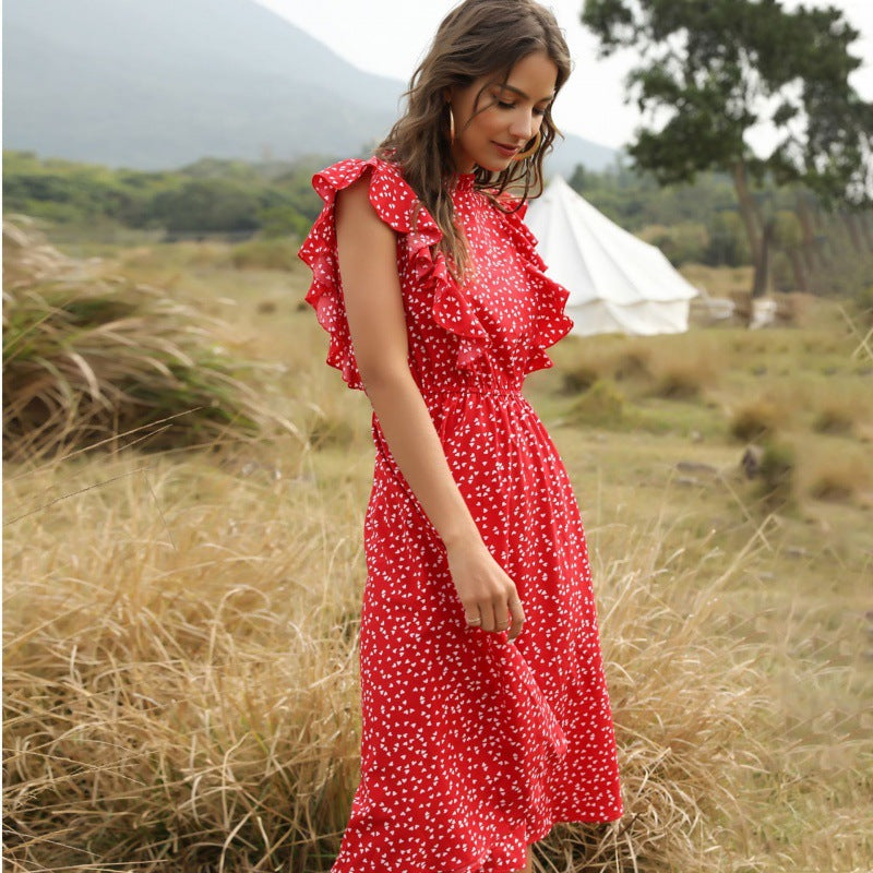 Elegant Chiffon Maxi Dress – Flowy Summer Dress for Women