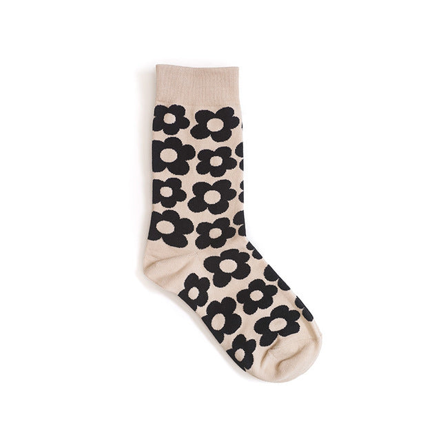 Women's Cotton Socks Floral Cartoon | Cute Trendy Socks