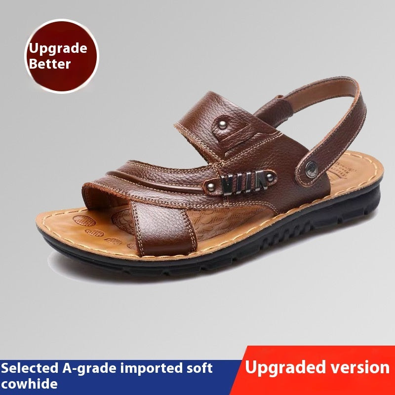 Men's Premium Genuine Leather Sandals Summer Comfort Shoes